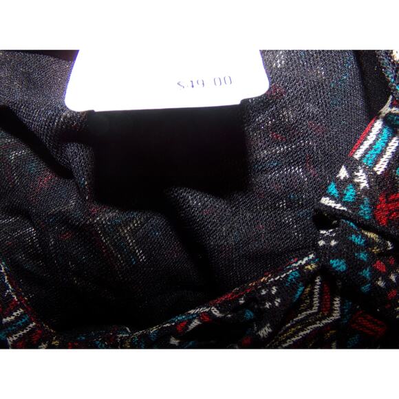 Vintage Chaps lined ruffle neck v neck blouse XL NWT $49 - Picture 5 of 6